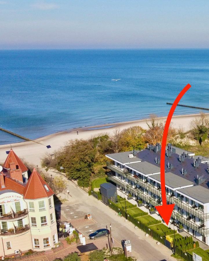 Ferienwohnung Przy Plazy - Z Prywatnym Ogrodkiem Rezydencja Niechorze Exterior foto